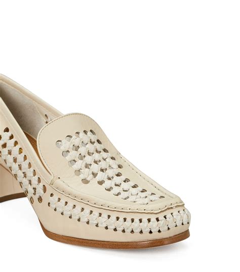 tory burch woven raffia loafer.